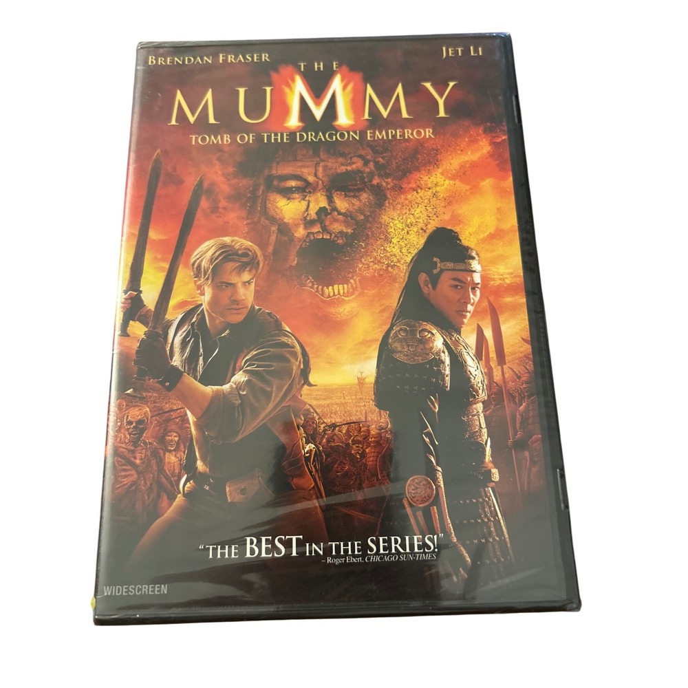 The Mummy‎ Tomb of the Dragon Emperor DVD Brendan Fraser Jet Li Widescreen NEW